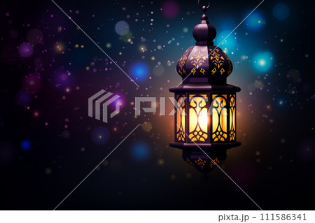 Ramadan Lantern close up 111586341