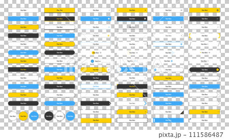 シンプルなボタンデザイン シンプルなボタンデザイン 111586487