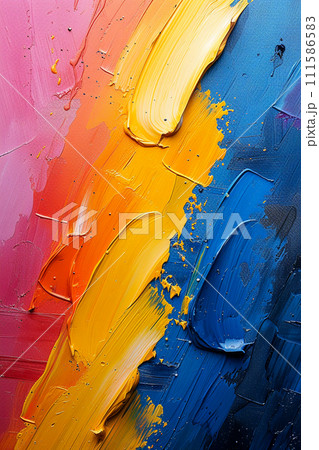 Abstract Painting: Bold Brushstrokes, Splashes Abstract Painting: Bold Brushstrokes, Splashes 111586583
