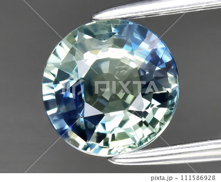 natural blue sapphire gem on the background natural blue sapphire gem on the background 111586928