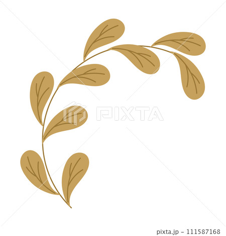 Leaves branch Flat design Vector 111587168