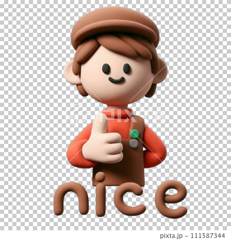 Clay doll nice 111587344