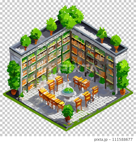 等距圖書館內部 111588677