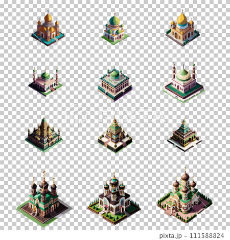 伊斯蘭建築教堂-清真寺-印度佛教集 111588824