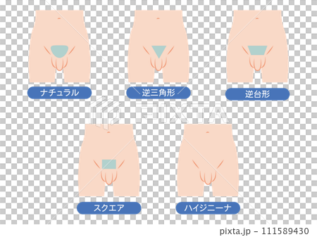 V-line hair removal design for men 111589430