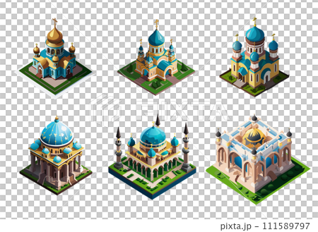 Russian church architecture set Russian church architecture set 111589797