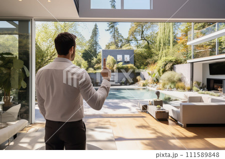 AI-generated content. Luxury Modern Villa with Beautiful Pool and Garden: A Serene Oasis of Lifestyle and Relaxation. AI-generated content. Luxury Modern Villa with Beautiful Pool and Garden: A Serene Oasis of Lifestyle and Relaxation. 111589848