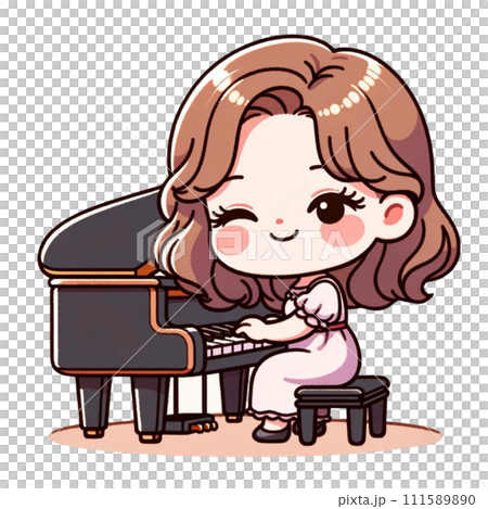彈鋼琴的女孩 111589890