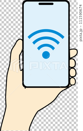 Hand with a smartphone Hand with a smartphone 111590674