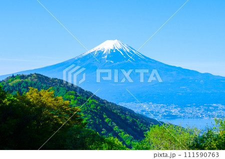 御坂峠から望む富士山(5月) 御坂峠から望む富士山(5月) 111590763