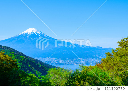 御坂峠から望む富士山(5月) 御坂峠から望む富士山(5月) 111590770