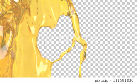 The Gold oil splash for spa or health concept 3d rendering. The Gold oil splash for spa or health concept 3d rendering. 111591830