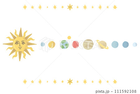 太陽系 イラスト 太陽系 イラスト 111592108
