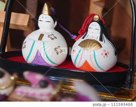 日本人形，お雛様，ひな人形 111593408