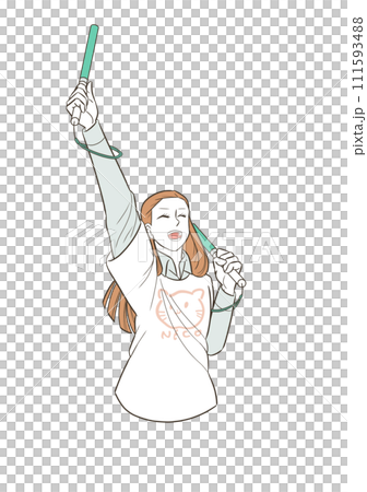 A woman who went to a concert after work 111593488