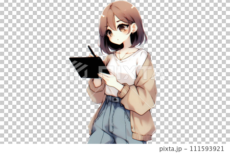 使用平板電腦的女人 111593921