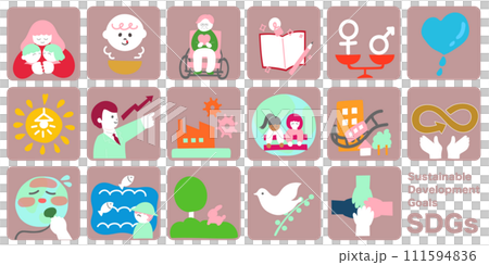 ゆるかわSDSsのイラストセット ゆるかわSDSsのイラストセット 111594836