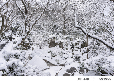 京都大原 宝泉院 雪景色の宝楽園 京都大原 宝泉院 雪景色の宝楽園 111594955