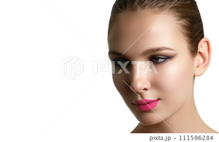 Portrait of beautiful woman model with 111596284