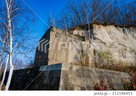 石山緑地の崖 111596455