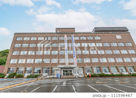 北海道稚内市 晴天の稚内市役所 北海道稚内市 晴天の稚内市役所 111596467