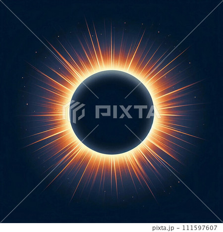 赤色の皆既日食 111597607