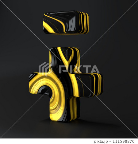Luxury Black and Gold plus, minus texture symbol background. Panoramic Marbling texture design 111598870