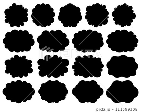 雲型のフレームセット 111599308