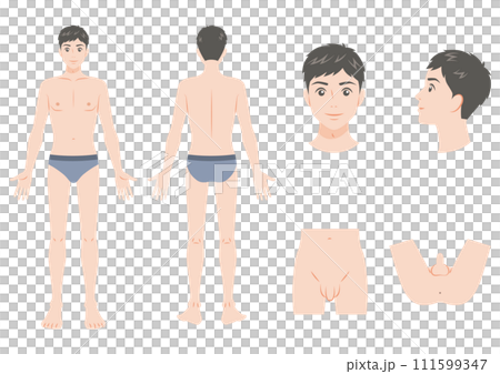 男性の全身セット 111599347