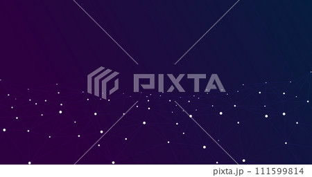 Geometric mesh lines on a blue-purple background. Geometric mesh lines on a blue-purple background. 111599814