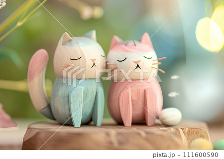 可愛い猫のミニチュア素材-3(3D) 可愛い猫のミニチュア素材-3(3D) 111600590