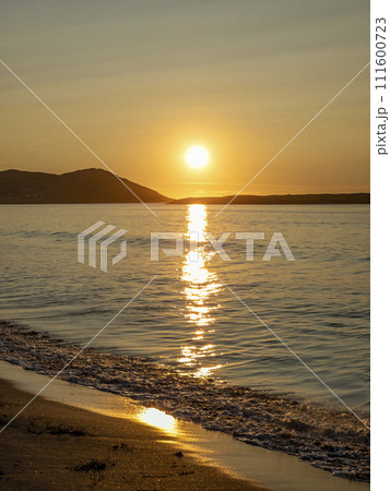 Beautiful sunset at Portnoo Narin beach in County Donegal - Ireland Beautiful sunset at Portnoo Narin beach in County Donegal - Ireland 111600723
