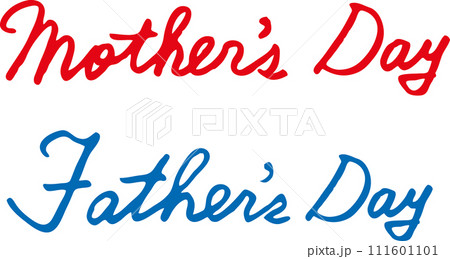 母の日 Mother's Day 父の日 father's day 筆記体 英語セット 母の日 Mother's Day 父の日 father's day 筆記体 英語セット 111601101