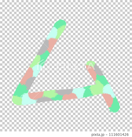 Decorative letters of katakana “mu” 111601426