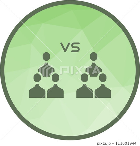 Team Vs Team icon vector image. Team Vs Team icon vector image. 111601944