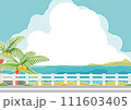 海のある風景イラスト 111603405