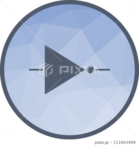 NOT Gate icon vector image. NOT Gate icon vector image. 111603999
