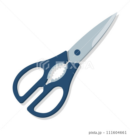 Kitchen utensil food scissors cartoon illustration 111604661