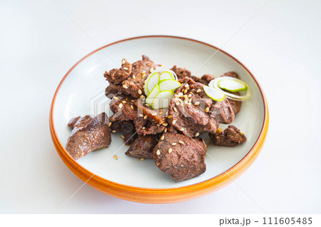 鶏レバーの甘辛煮 111605485