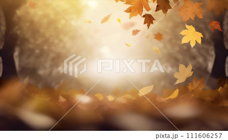 AI生成画像：秋の背景素材 111606257