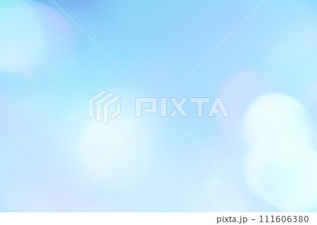 ブルーカラー系ファンシーでカラフルな玉ボケイメージ　背景素材 111606380