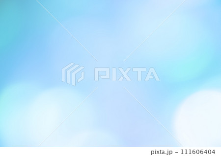 ブルーカラー系ファンシーでカラフルな玉ボケイメージ　背景素材 111606404