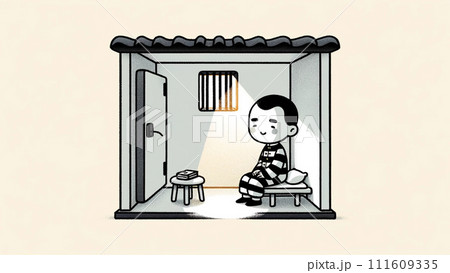 受刑中の犯罪者のイラスト素材 [111609335] - PIXTA
