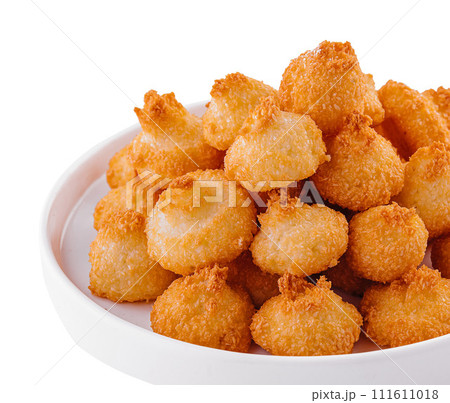 Asian glutinous rice doughnut on plate 111611018