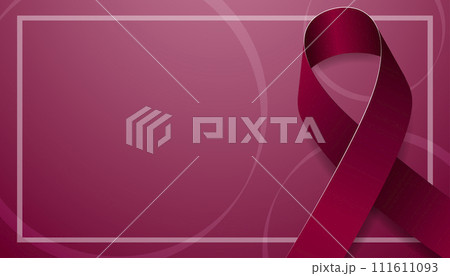 Multiple Myeloma Awareness Month concept. Banner template with burgundy ribbon. Vector illustration Multiple Myeloma Awareness Month concept. Banner template with burgundy ribbon. Vector illustration 111611093