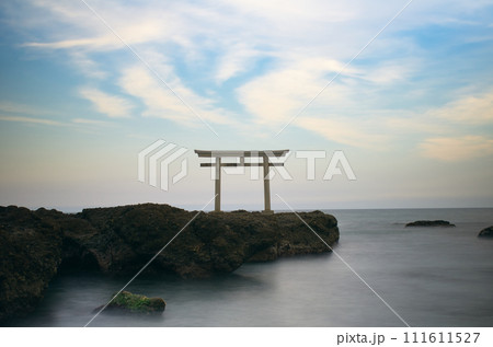 大洗の鳥居 磯前神社1 大洗の鳥居 磯前神社1 111611527