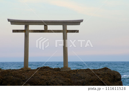 大洗の鳥居 磯前神社2 大洗の鳥居 磯前神社2 111611528