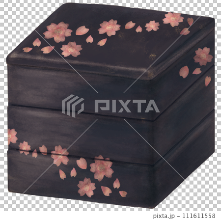 桜の模様の重箱 111611558