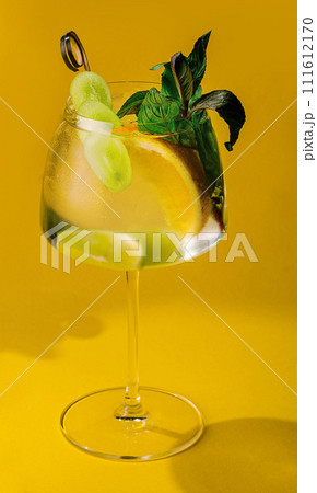 Fresh cold cocktails in a beautiful glasses Fresh cold cocktails in a beautiful glasses 111612170