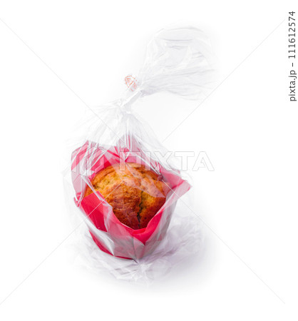 Tasty cupcake isolated on white 111612574